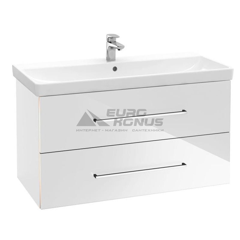 VILLEROY&BOCH Тумба с умывальником подвесная Avento (4156A891)